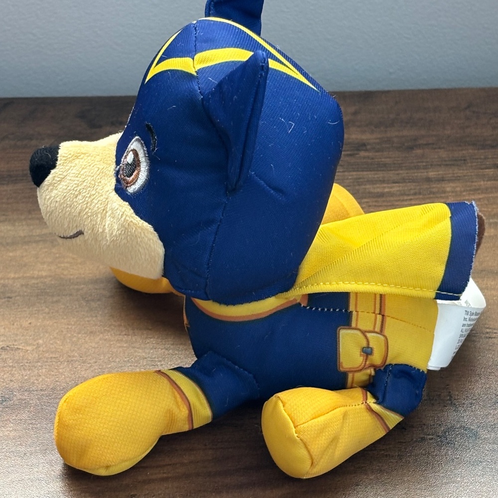 Nickelodeon PAW PATROL Super Mighty Pups CHASE Cape Toy Dog Plush Stuffed Animal - Picture 6 of 10